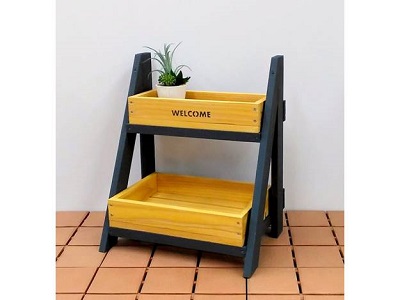 園芸DIY「2段ガーデンラック」