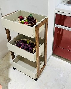 楽々移動「キャスター付きワゴン」