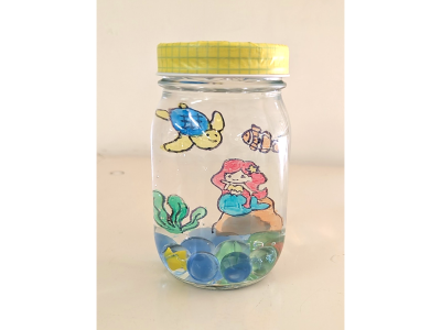 夏休み工作「てのひら水族館」